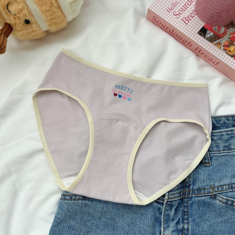 N8622 Sweetheart Womens Cotton Underwear Stylish Colorful Triangle Panties Breathable Antibacterial Design For All Seasons