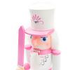Handmade Wood Nutcrackers Soldier Unique 50CM Pink Nutcrackers Soldier Crafted for Enthusiasts of Festival Ornament