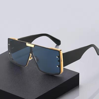 Square Punk Sunglasses Women Men One Piece Large Frame Punk Glasses Fashion Ladies Driving Eyewear