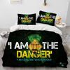 3D Breaking Bad Walter Hartwell Comforter Bedding Set,Duvet Cover Bed Set Quilt Cover Pillowcase,King Queen Size Bedding Set Kid