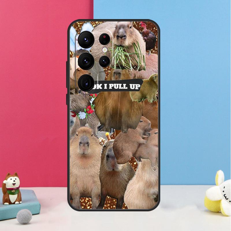 

Funny Capybara Case For Samsung Galaxy S26 S25 Ultra S20 S21 S22 S23 S24 Plus S10 S25 FE Back Cover Shell Galaxy S24Ultra