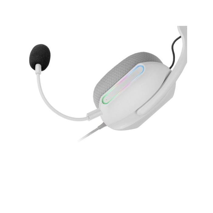 Mars Gaming Mh-pro Auriculares Rgb Flow Sonido Envolvente Almohadillas Air 3d Micrófono Blanco
