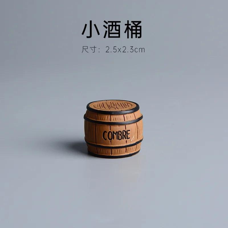 ZAKKA Cute Cartoon Tea Cat Ornament Resin Figurines Crafts Dollhouse Sushi Package Miniature Home Decor Desktop Accessories Gift