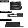 Portable Folding Camping Stool Zip Packed Stool Lightweight Collapsible Stool for Outdoor Camping