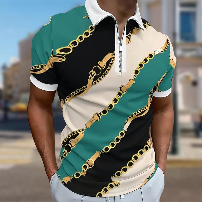 

Мужская рубашка поло повседневная на молнии с коротким рукавом модная повседневная на молнии лето весна стандартный крой мечтательный принт 3D принт рубашка 8XL жёлтый