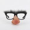 Lustige quadratische Brille Verkleidungsbrille Überdimensionale Nase Scherzbrille Halloween