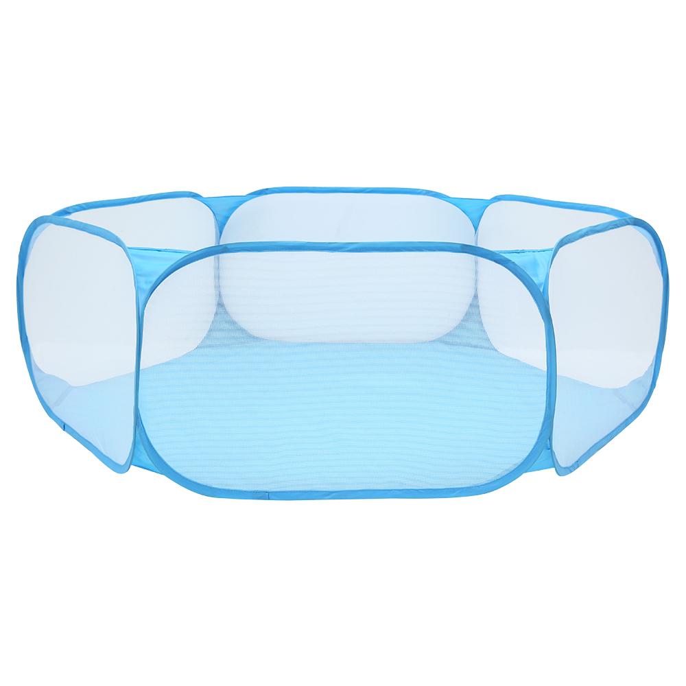 

Портативный складной забор для домашних животных, клетка для животных, игровая площадка, ограждения для хомяков, шиншилл и морских свинок синий