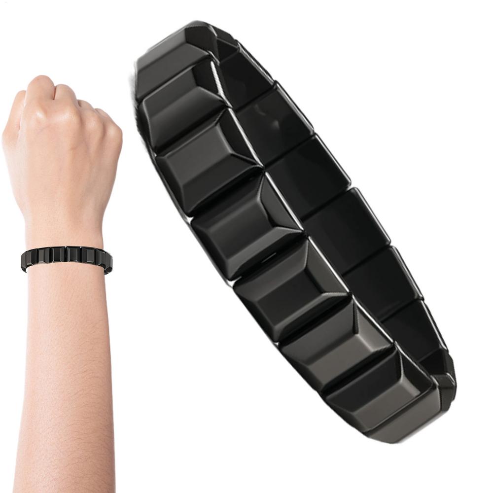Hämatit Armband Herren Natürliche Mode Accessoires Beruhigender Schmuck Armband für Herren Väter Arbeit Büro Studium Tägliche Sportarten
