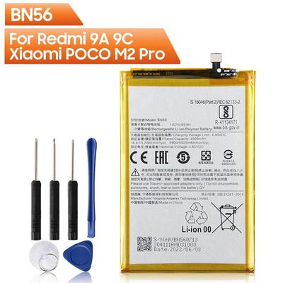 Xiaomi Original-Ersatztelefonakku BN56 für Xiaomi Redmi 9A 9C Xiaomi POCO M2 Pro 5000 mAh