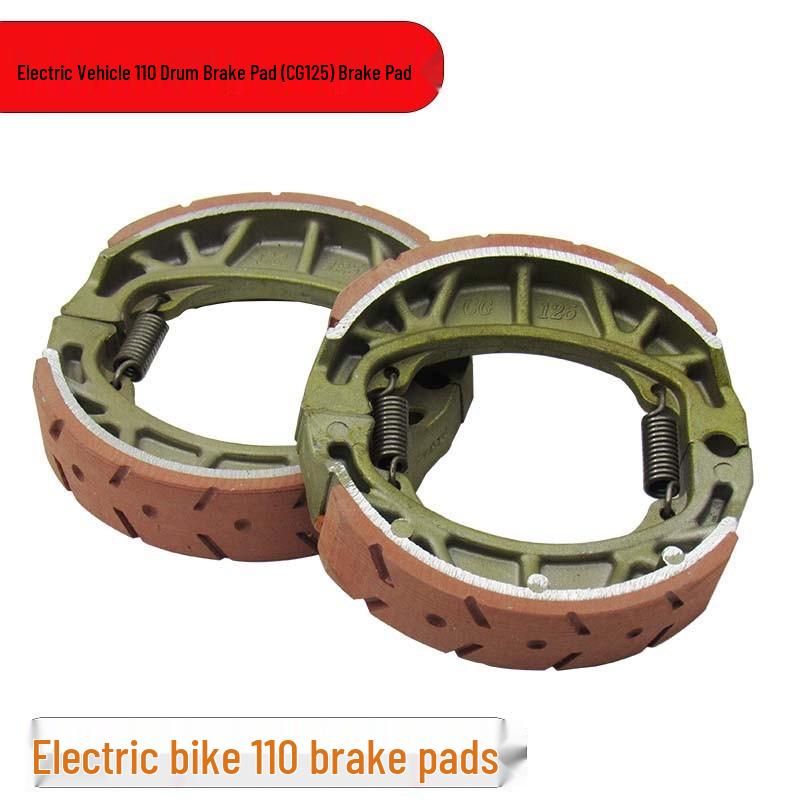 Thickened Brake Pads & Shoes for Electric Vehicles, Motorcycles & Scooters (Front & Rear, CG125 Compatible)