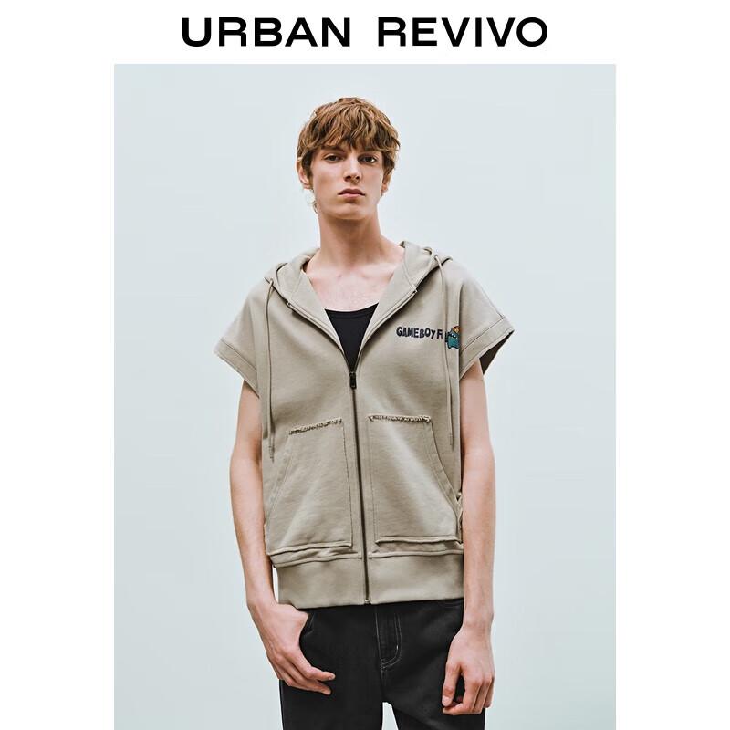 

Мужская повседневная хлопковая куртка без рукавов с капюшоном UR M