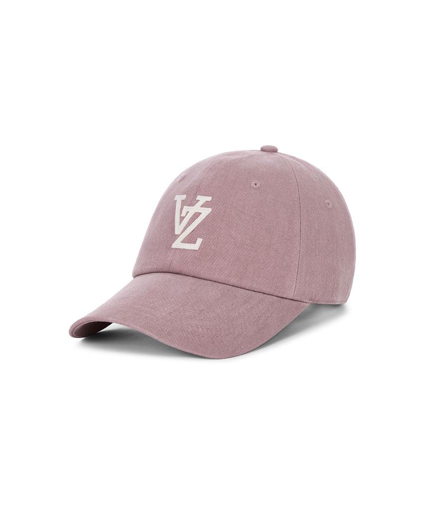 Bajal Monogram Applique Oversized Washed Ball Cap Pink