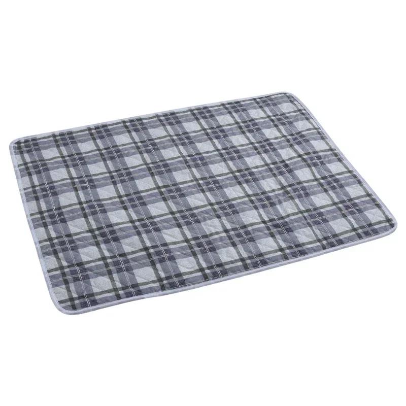 

Клетчатый washable absorbent reusable pet puppy cat pee pads pets physiological mats for small medium dogs accessories 50x70cm