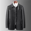Fengxun Men's Mid-Length Business Casual Lapel Jacket FXT5549