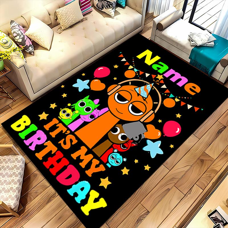 Custom personalization Sprunki themed Area Rug - Perfect For Kitchen, Bathroom,Laundry Room Decor Large Size Available,Gift All Seasons