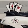 Motorcycle Poker Spades A Pattern Decals Motocross Fuel Tank Cafe Racer Body Car Windows Funny Decoration Playing Card Stickers
