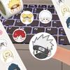 500Pcs Naruto Chibi Character Sticker Roll, Round Cute Anime Headshot Seal Decals for DIY, Laptop & Gift Decor
