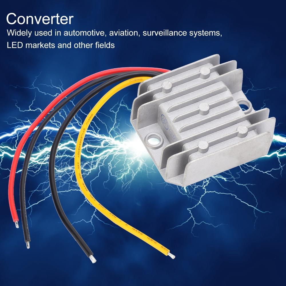 24V to 12V DC Power Converter 10A 120W Waterproof Switching Power Supply Efficient DC-DC Reducer Step Down Converter Automotive