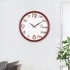 Artistic Wood Grain Wall Clock Three-dimensional Chinese and English Numbers Mixed Design Living Room Mute Fashion Decorative Quartz Clock