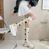 Socks, Girls' Heart-shaped Smiling Faces, College Style Calf Socks, Long Cotton Socks, High Socks, Trendy, Versatile and Casual
