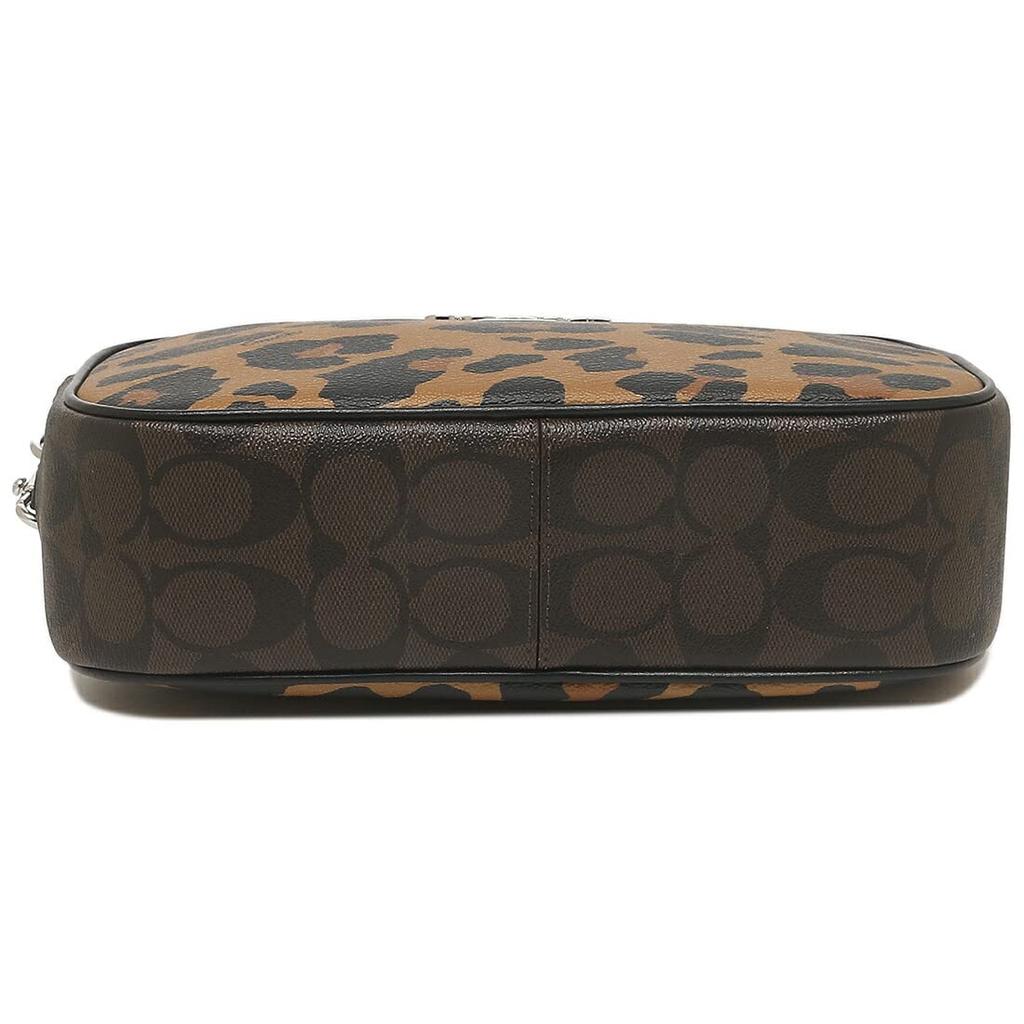 Outlet Schultertasche Signature Kameratasche Leopardenmuster Braun Schwarz CC759 SVMU4 [Coach] Damen [Artikel]