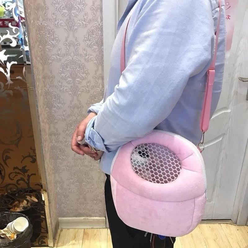 Small Pet Carrier Rabbit Cage Hamster Chinchilla Travel Warm Bags Guinea Pig