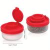 Mini Saliera e Pepiera Picnic Cucina Esterna Porta Pranzo Viaggio Plastica Spezie Barattolo Sigillato Dispenser Contenitore Condimenti Coperchio