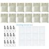 Y5GD Outdoor Weighted Curtain Anchors with Seal Bags Thickened Canvas Material & Rustproof Clip 12pcs For Wind Resistance