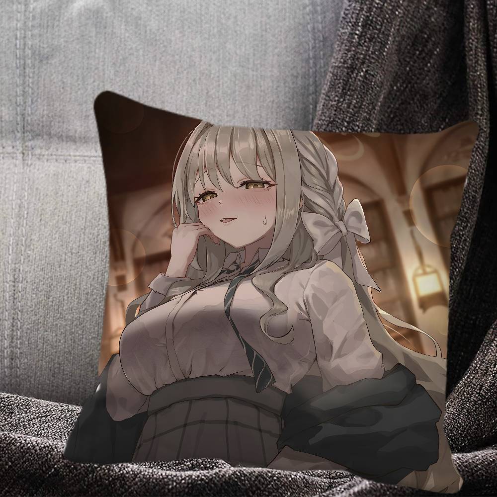 Sakurai Miyo Blue Archive Game Pillow Case Square Pillow Bedroom Sofa Leisure Comfort Cushion Car Home Decoration