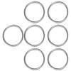 7 Stück Metall-O-Ring Wasserdicht Rostfrei 304 Edelstahl Hohe Tragfähigkeit Nahtlos Geschweißt Runder O-Ring 8x80mm