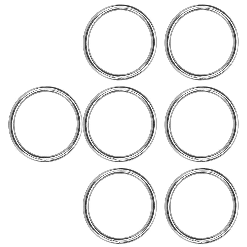 7 Stück Metall-O-Ring Wasserdicht Rostfrei 304 Edelstahl Hohe Tragfähigkeit Nahtlos Geschweißt Runder O-Ring 8x80mm