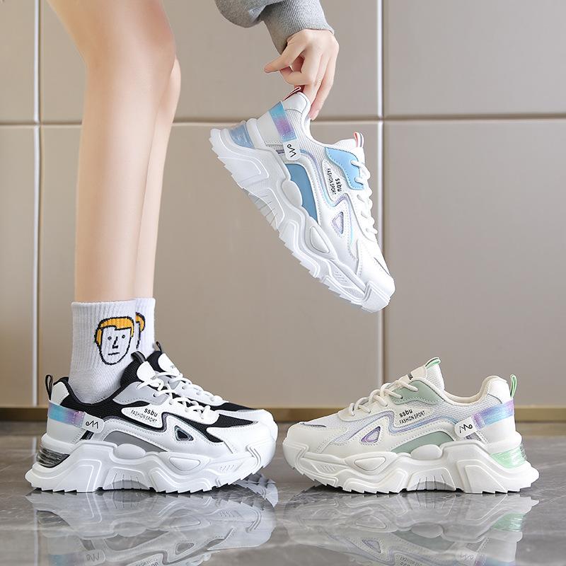 Korean Version of Daddy Shoes Women's  Autumn New Sports Casual Shoes Thick-soled Student Casual Trendy Shoes
