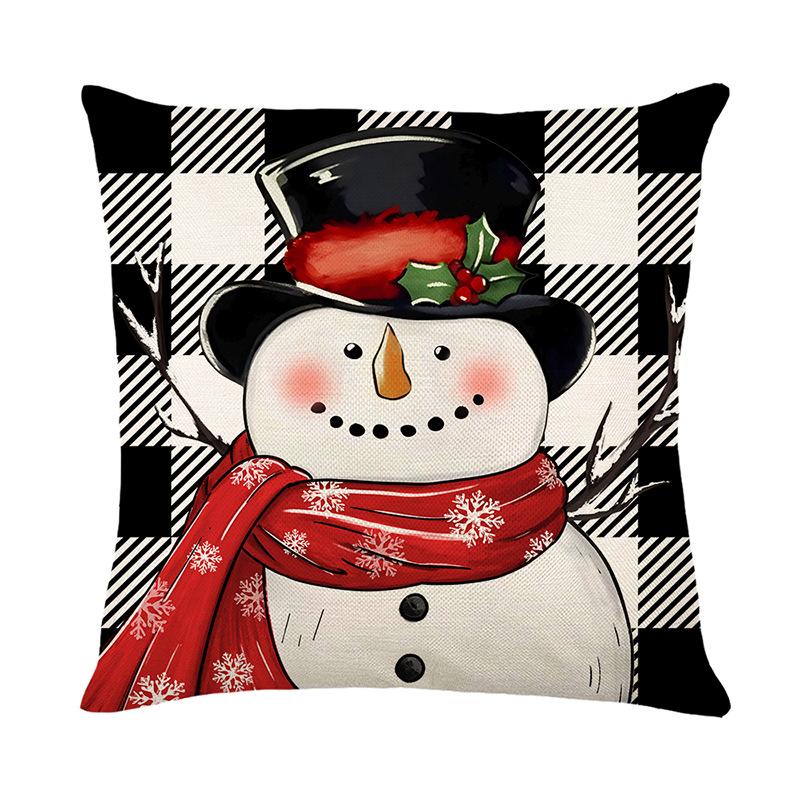 Christmas Pillow Cover, Home Sofa Cushion Cover, New Year Holiday Decoration, Bedroom Atmosphere Cushion