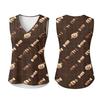 Women's V-Neck Casual Top with Halloween Print for Holiday Parties