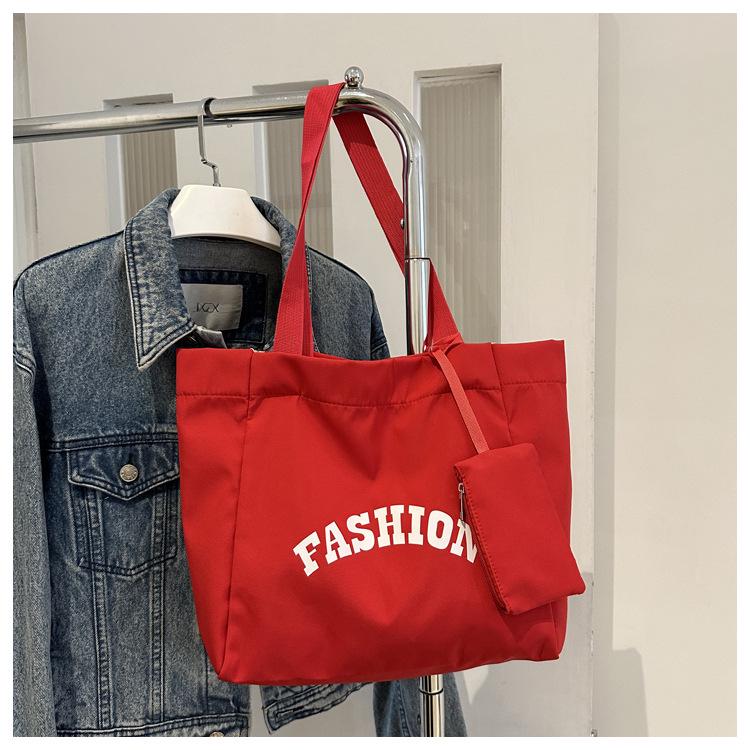 Women's Large Capacity Canvas Tote - 2024 New Fashion, Casual Single Shoulder Bag for Students and Commuting