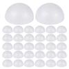 30 pcs 8Cm Half Ball Foam Craft Material White Semicircle Ornaments For Diy Painting Kids Art Projects Christmas Decoration