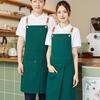 Waterproof Canvas Apron with Logo for Manicure, Barista, and Catering