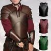 Plastron de Gladiateur Médiéval Steampunk en Cuir Clouté Armure de Combat