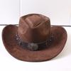 Popular European and American Classic Suede Western Cowboy Hats, Men's and Women's Retro Fashion Cowboy Hats