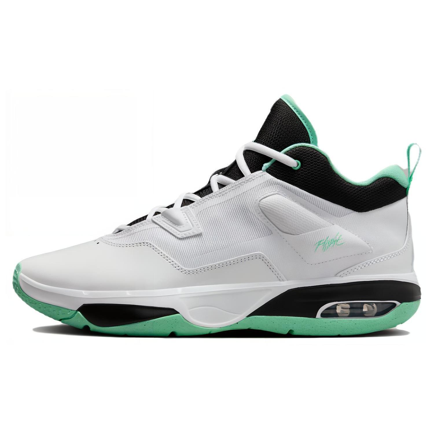 

new JORDAN Stay Loyal 3 White Green Glow 43