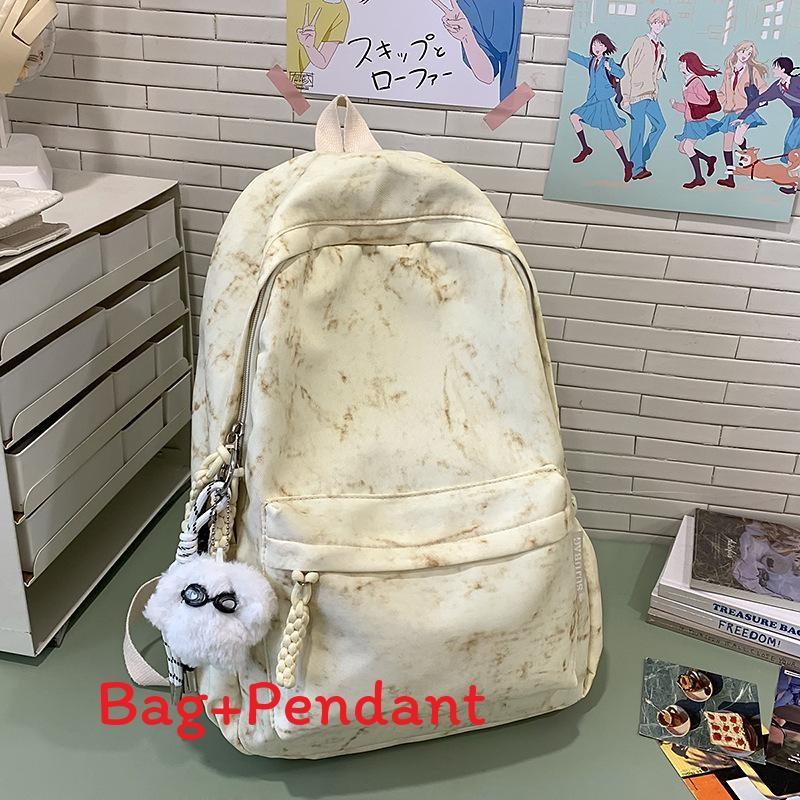 Print Casual Fashion Travel Nylon Backpack With Stitching Detail Teens For