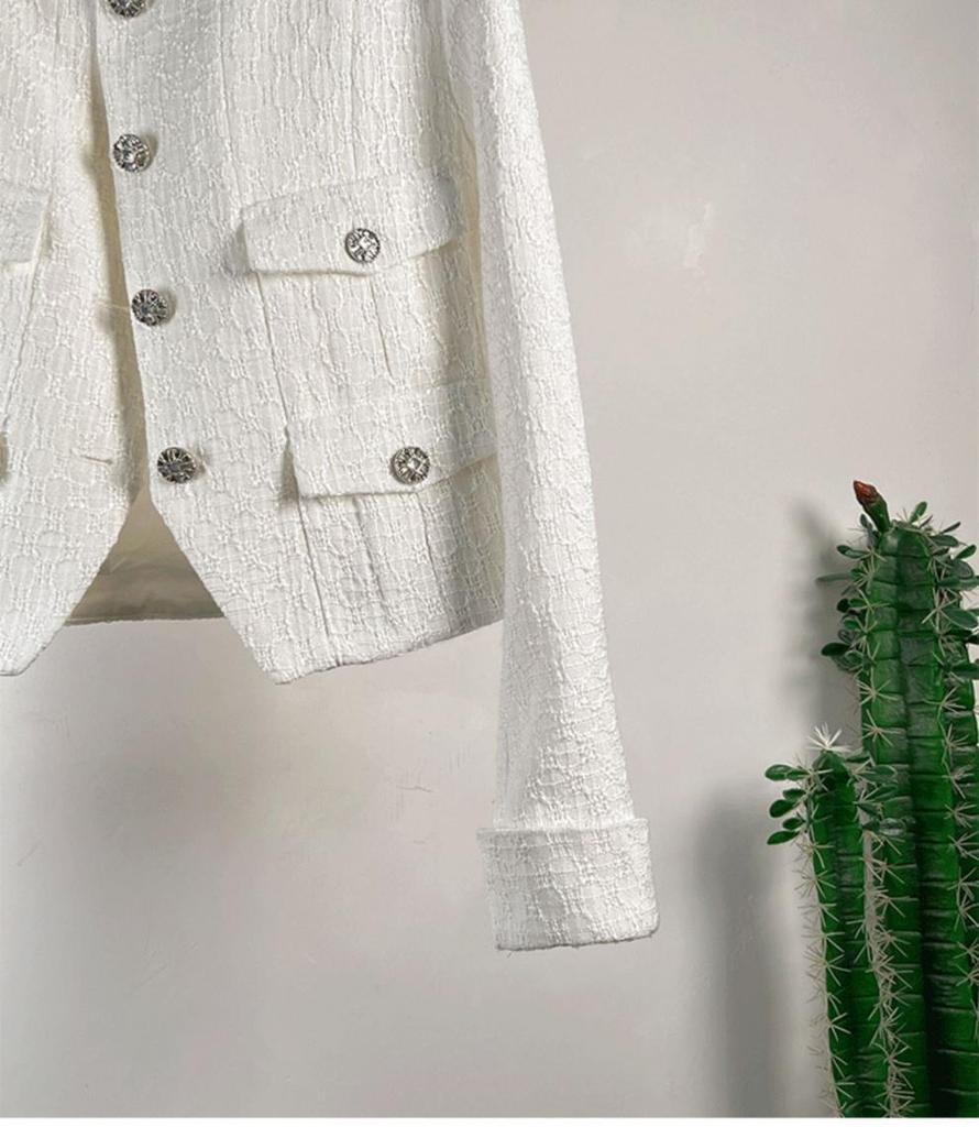 French Style Retro Tweed Short Jacket - Women's Autumn & Winter Edition