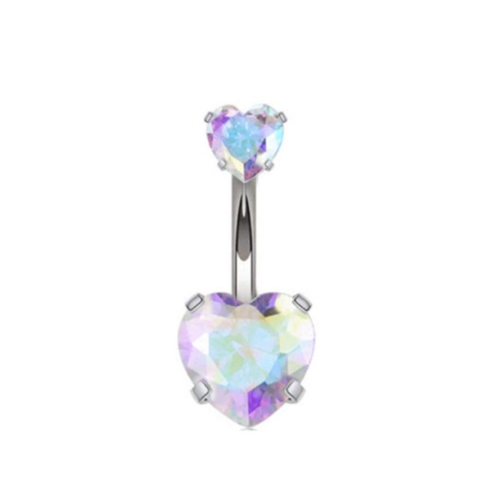 Heart Belly Piercing Internal Thread Body Jewelry Sexy Navel Rings  Girl