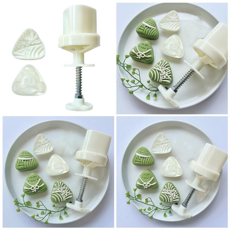 Plastik Mondkuchenformen Leicht zu reinigen Gebäckstempel Zongzi Form Mungbohnenkuchenformen ABS-Material für Mondkuchen