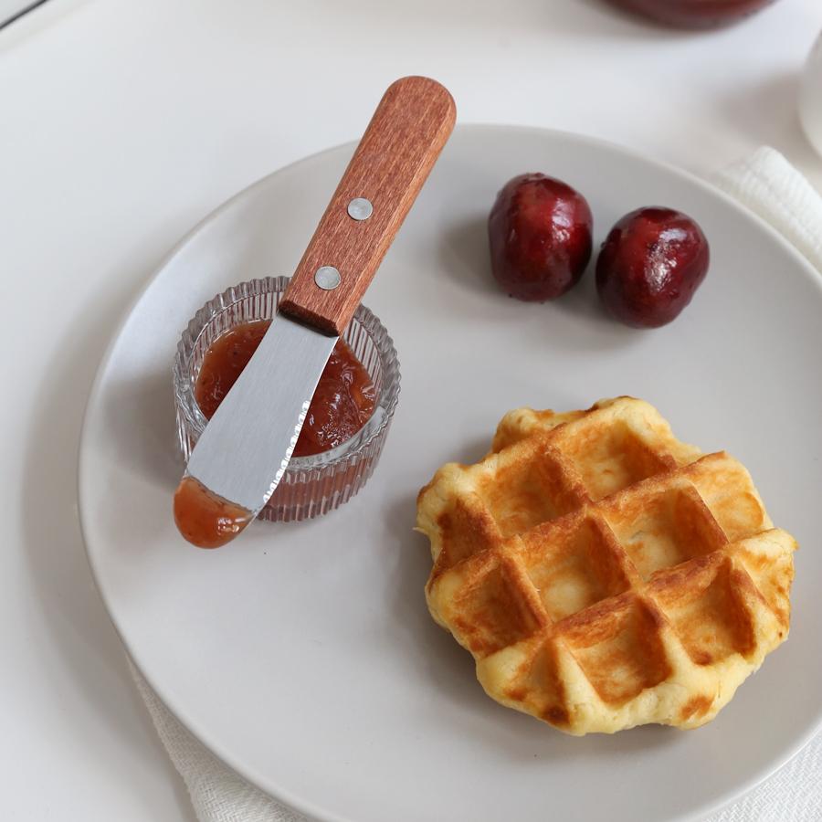 2 Stück Buttermesser Holzgriff Marmelade Butter Streicher Kleine Küchenmesser Käsemesser Niedlich Kinder Kindermesser Besteck Geschirr