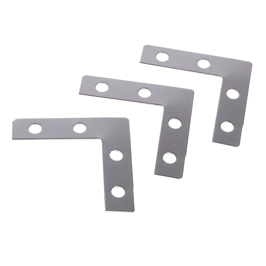 Buy 150 Pieces Metal L Shape Picture Frame Corner Brace Plate Flat