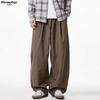 MMOPTOP Men's Japanese Style Loose Fit Curved Workwear Pants