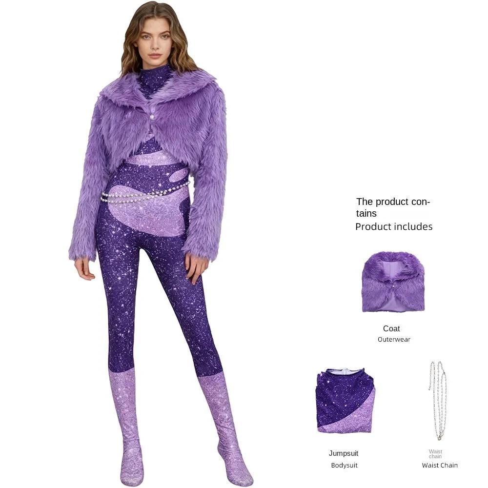 

Gazelle Cosplay Costume Carnival Party Female Singer Stage Performance Outfits Halloween Anime Zootopia Dress Up Clothes Set 110