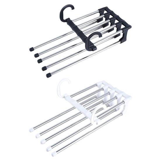 Hosenbügel mit drehbarem Haken, starker, tragfähiger, ausziehbarer, faltbarer multifunktionaler Hosenständer, Hosenbügel