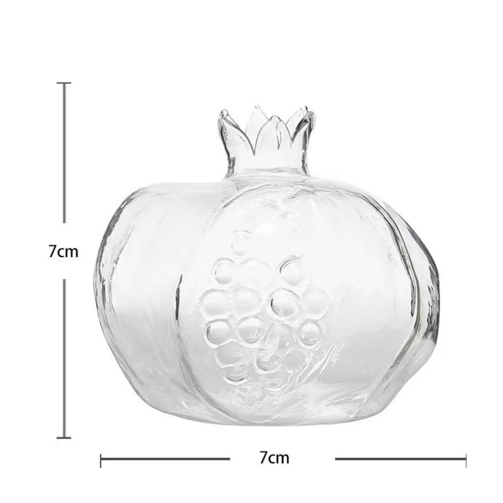 

Unique Shape Transparent Pomegranate Glass Vase Red Decorative Hydroponic Flower Vase Pomegranate Flower Pot Wedding Decoration